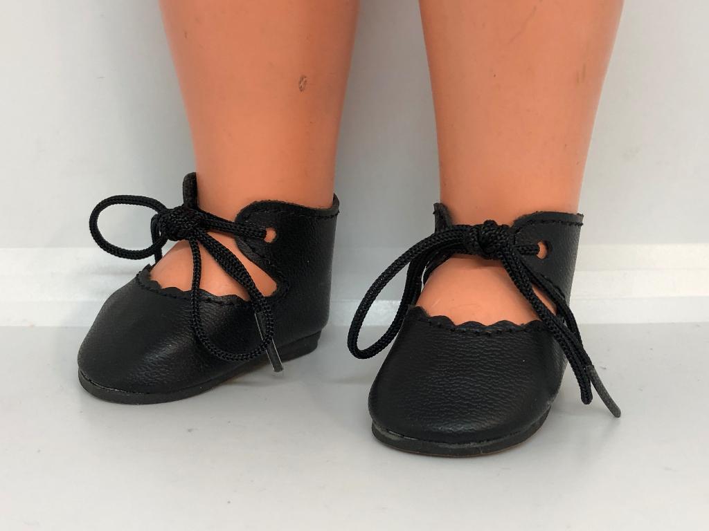 Zwarte poppenschoentjes binnenmaat 5,7 x 2,8 cm, Verzenden, Fabrikant onbekend, Fabrikant onbekend, Nieuw