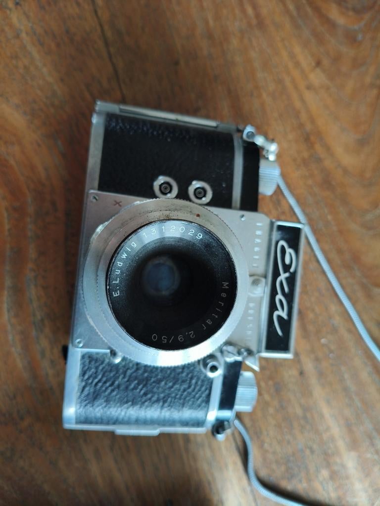 Vintage Exa Camera met Meritar Lens, Audio, Tv en Foto, Fotocamera's Analoog, Ophalen, Gebruikt, Spiegelreflex, Overige Merken