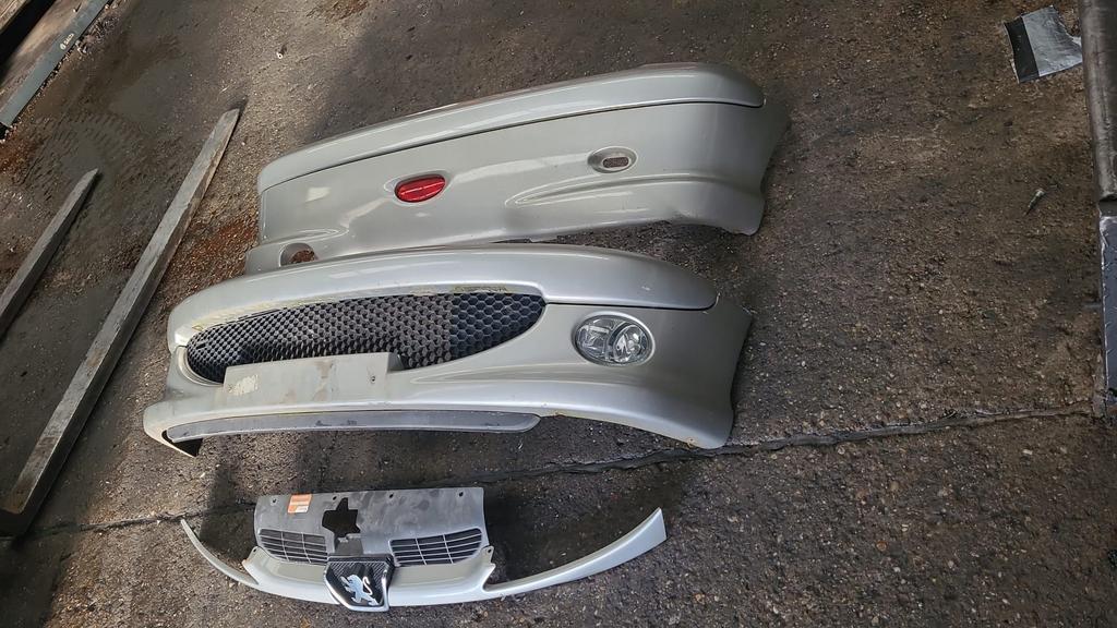 PEUGEOT 206  VOORBUMPER +GRIL+ACHTERBUMPER BJ 98 TOT 2007, Ophalen of Verzenden, Gebruikt, Voor, Bumper