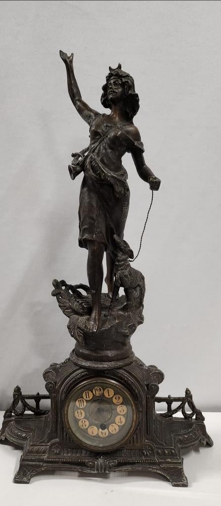 Franse klok uit de jaren 1900 (werkt), Antiek en Kunst, Antiek | Klokken, Ophalen of Verzenden