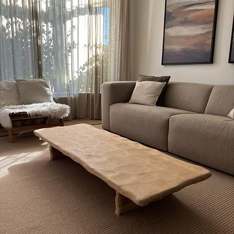 Massief eiken salontafels | Scandinavisch | Japandi, Huis en Inrichting, Tafels | Salontafels, Ophalen, Eikenhout, Nieuw, 50 tot 100 cm