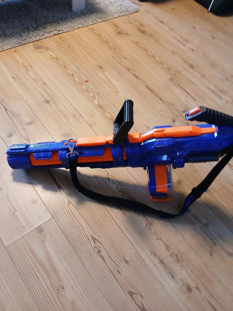 Nerf N-Strike Elite Hail-Fire Minigun, Ophalen of Verzenden, Gebruikt