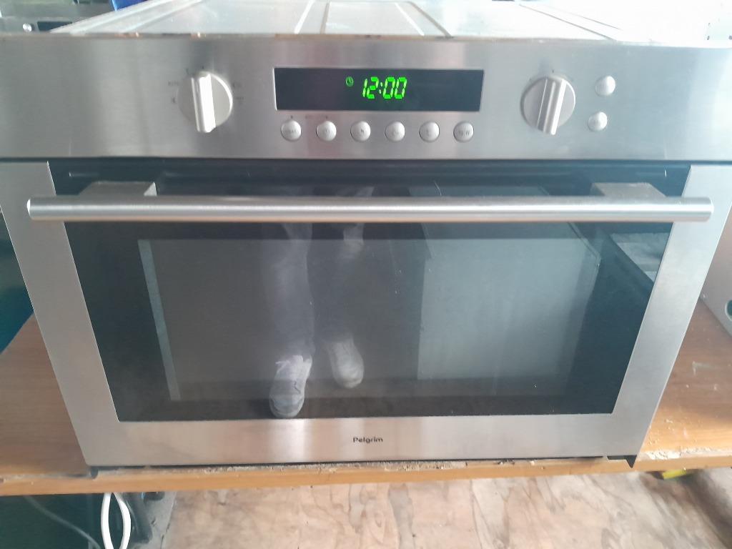 NETTE PELGRIM MAG694RVS COMBI OVEN/MAGNETRON TE KOOP, Combimagnetron, Crisp, Gebruikt, 60 cm of meer