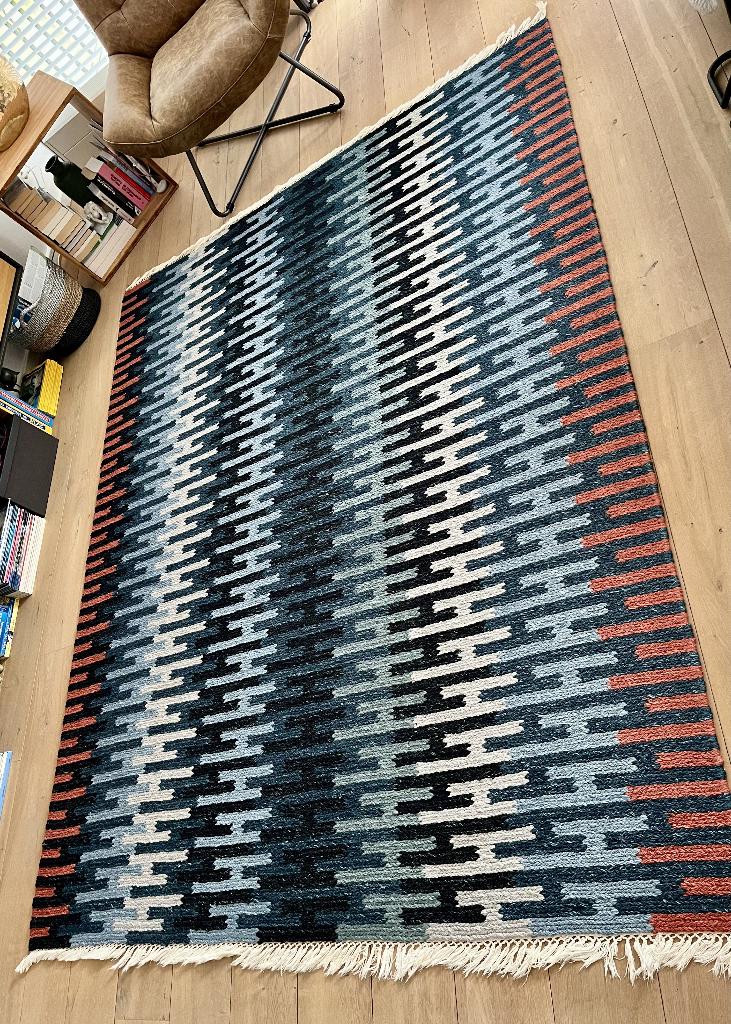 RESENSTAD 170x240 cm IKEA tapijt, Huis en Inrichting, Stoffering | Tapijten en Kleden, Ophalen, 150 tot 200 cm, Blauw, 200 cm of meer