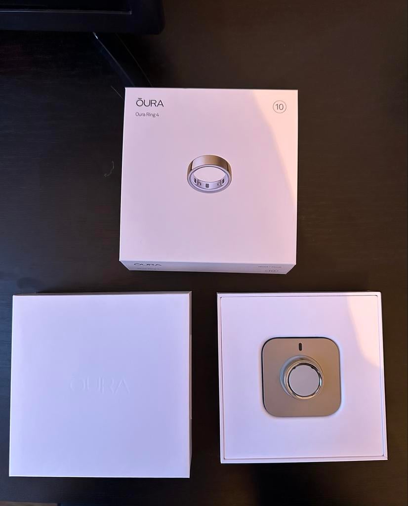 Oura Ring 4 - Goud - Maat 10, Zwart, IOS, Ophalen of Verzenden, Zo goed als nieuw