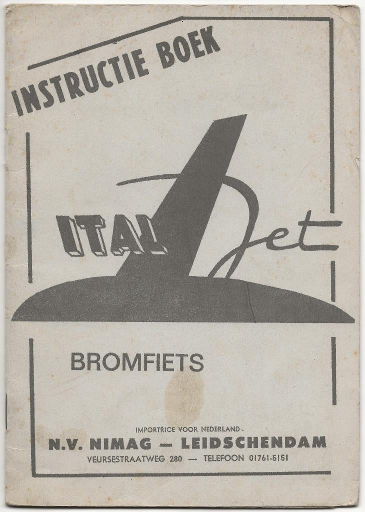 Italjet bromfiets handleiding (ITA02), Ophalen of Verzenden