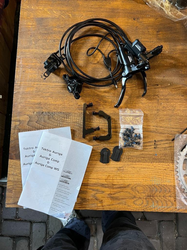 Schijfrem set Tekro Auriga met splitter voor bakfiets, Ophalen of Verzenden, Nieuw