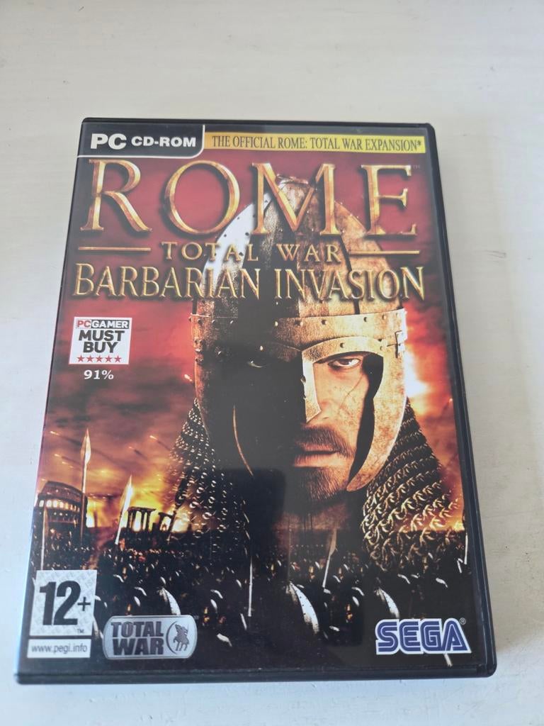 Rome: Total War - Barbarian Invasion PC, Spelcomputers en Games, Gebruikt, 1 speler, Ophalen of Verzenden, Strategie en Constructie