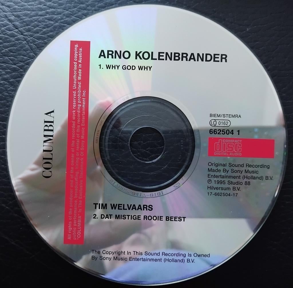 Arno Kolenbrander - Why God Why CD Single 1995, Ophalen of Verzenden, Gebruikt
