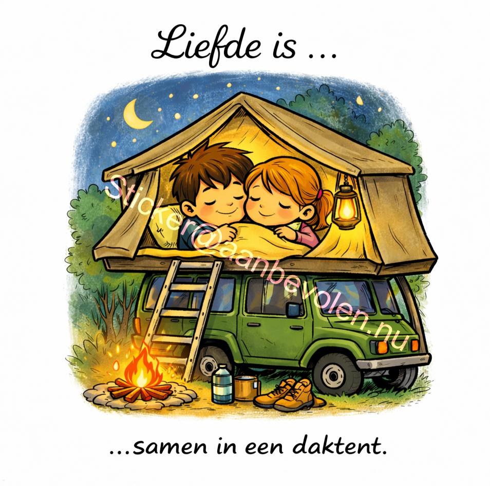 2 x daktent sticker, Verzenden, Zo goed als nieuw, Tot en met 2