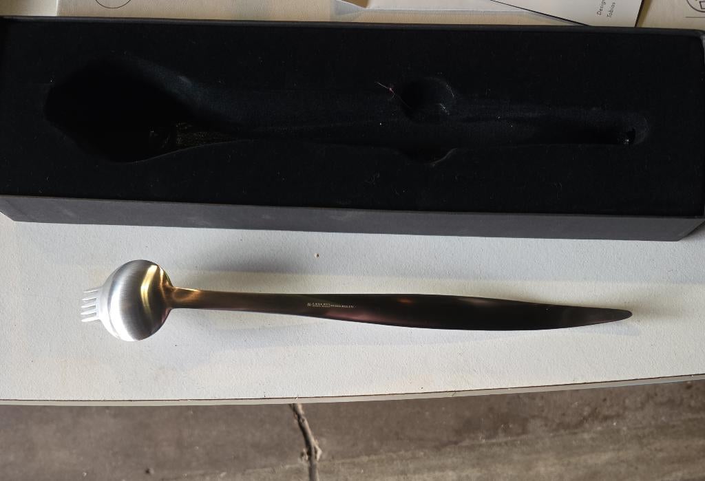 C.Hugo Pott design Solingen lepelvork spork, Ophalen of Verzenden, Zo goed als nieuw, X, X
