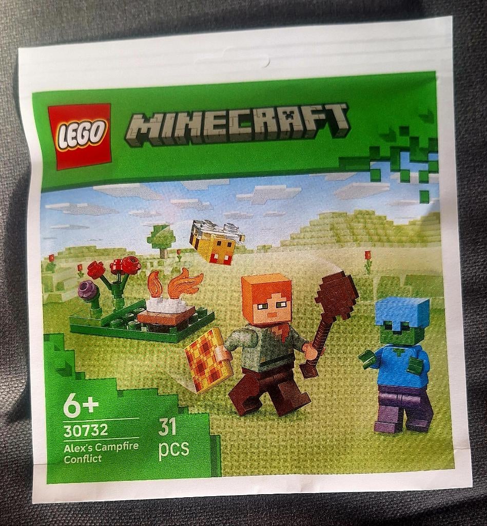 LEGO Minecraft 30732 Alex's Campfire Conflict >NIEUW<, Ophalen of Verzenden, Nieuw, Complete set, Lego