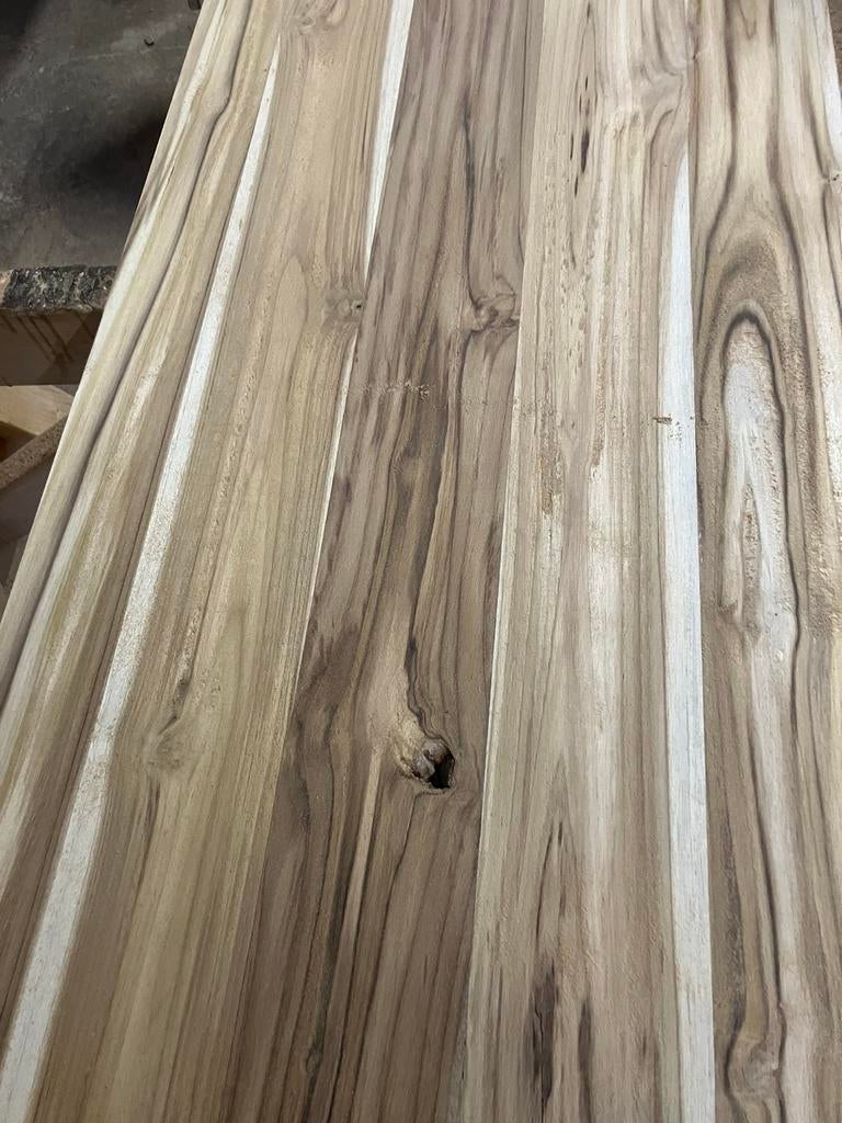 Meubelpaneel   teak massief hout op voorraad geschuurd, Doe-het-zelf en Verbouw, Platen en Panelen, Ophalen, Nieuw, Hout
