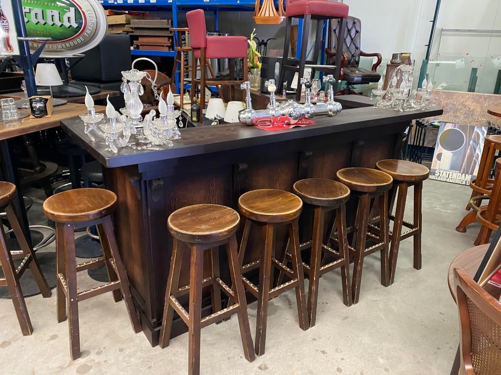 Bar toog mancave cafe barretje huisbar thuisbar 250 cm, Ophalen of Verzenden, Zo goed als nieuw