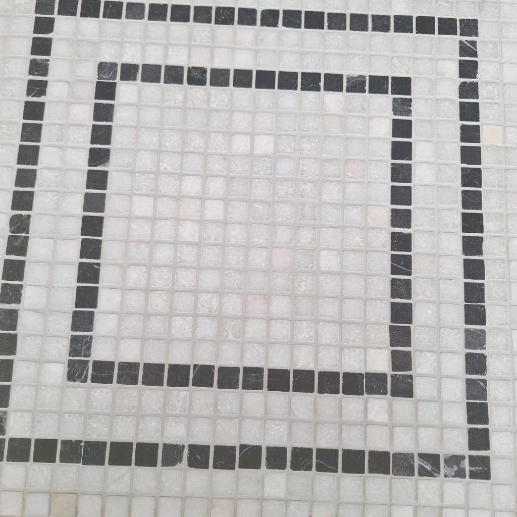 Marmer wit of zwart mozaiek tegelmatjes, Doe-het-zelf en Verbouw, Tegels, 60 cm of meer, Nieuw, 10 m² of meer, Wandtegels