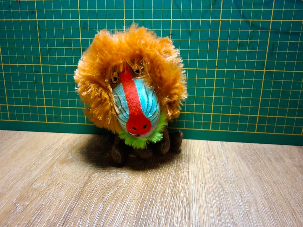 Lidl Mini Manuel Mandril Knuffel, Ophalen of Verzenden, Zo goed als nieuw, Overige typen