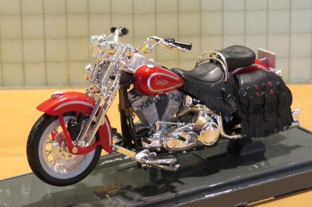 Harley Davidson FLSTS Heritage Softail Springer 1:18 (127), Maisto, May Cheong Group France S.A.S., Nieuw, Ophalen of Verzenden
