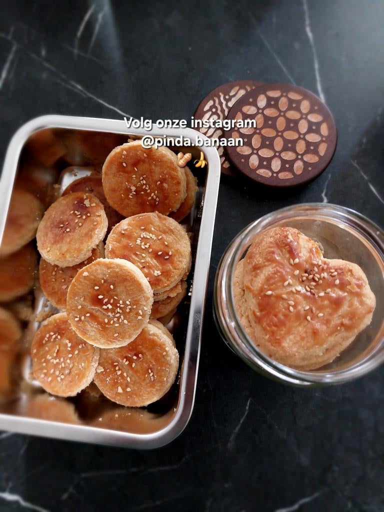 Pindakoekjes met sesamzaad 🥜, Ophalen of Verzenden
