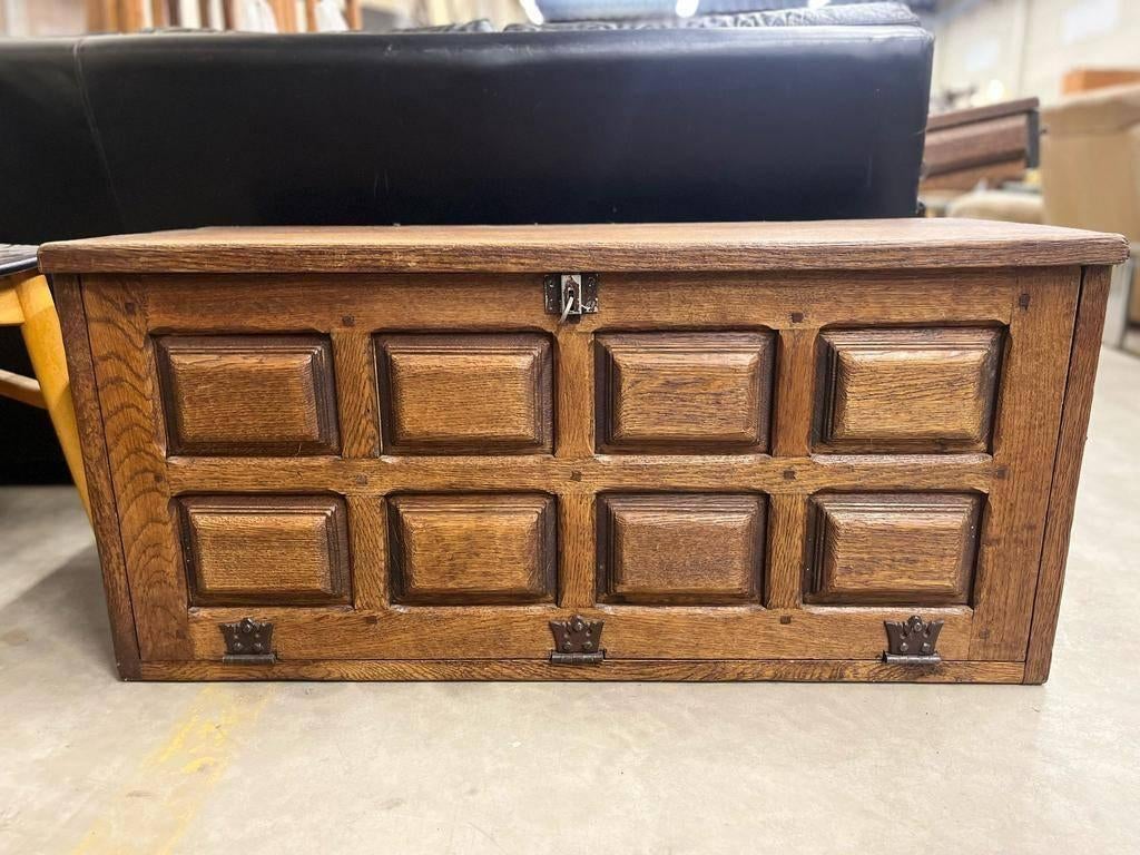 Vintage brutalist kast / klepkast in Spaanse stijl, Ophalen, Gebruikt, 50 tot 70 cm, 105 cm of meer