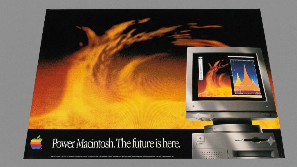 Power Macintosh 1984 "The Future is Here" Promotional Poster, Computers en Software, Ophalen of Verzenden, Apple