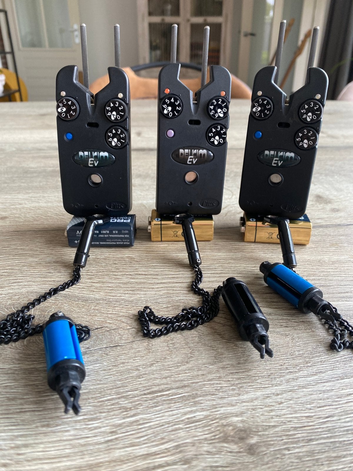 Drie maal Delkim Ev met hangers en Delkim Snag Ears, Watersport en Boten, Ophalen, Zo goed als nieuw, Overige typen