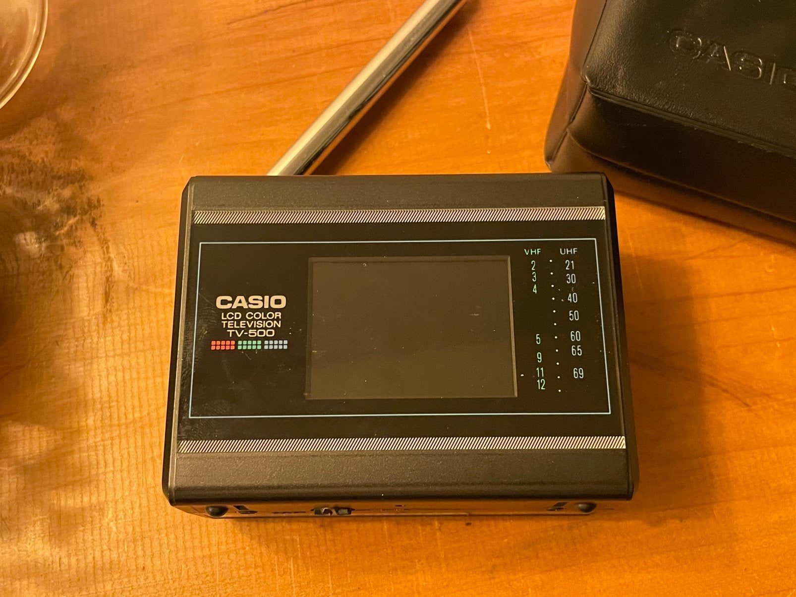 Vintage LCD color tv Casio TV-500, Ophalen of Verzenden, Zo goed als nieuw, 50 Hz, Overige merken