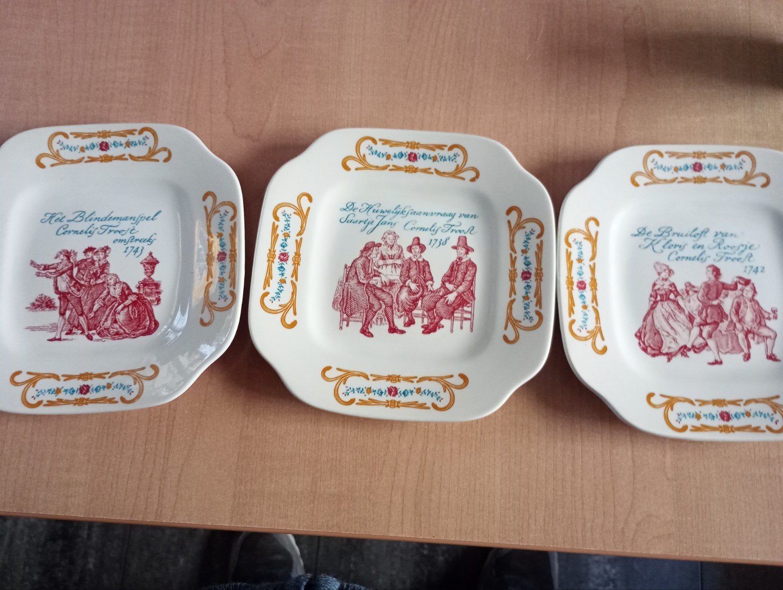 Boch frères porselein 3X, Ophalen