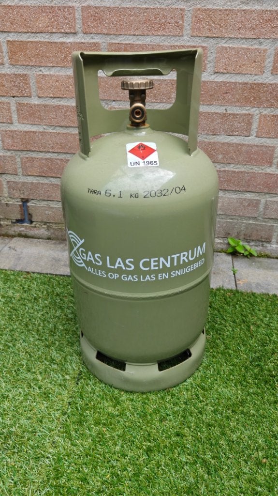 Gasfles propaan 5kg, Caravans en Kamperen, Ophalen, Zo goed als nieuw