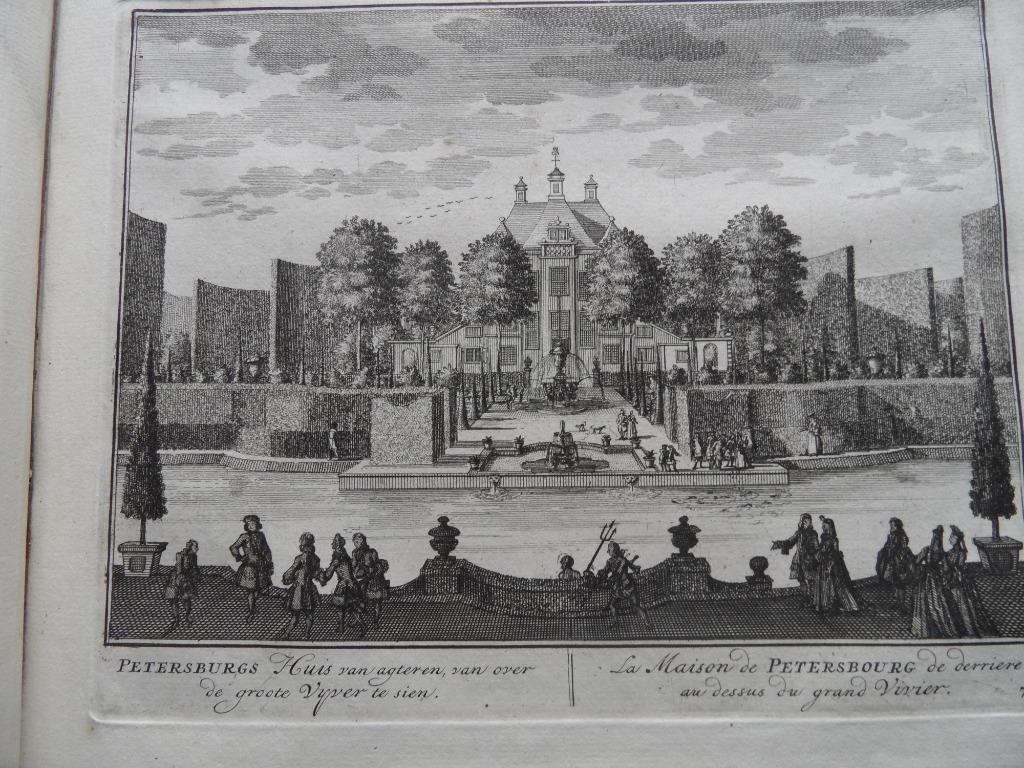 78 Nigtevecht Petersburg Kopergravure 1719, Antiek en Kunst, Kunst | Etsen en Gravures, Ophalen of Verzenden