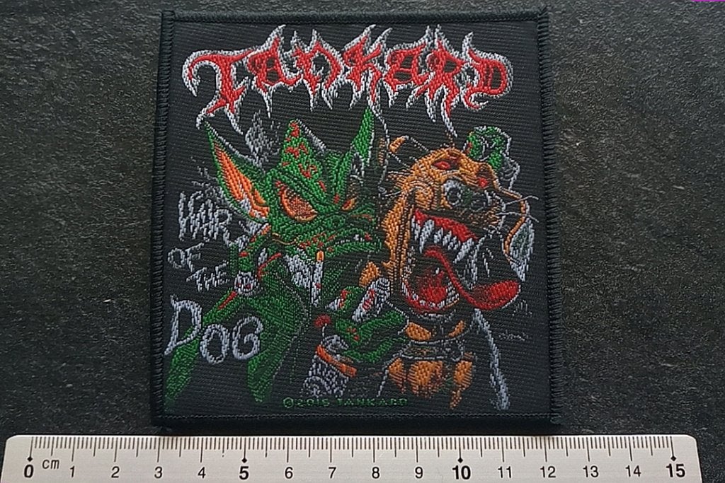 Tankard vrij mooie nieuwe Hair of the dog patch t62, Ophalen of Verzenden, Nieuw, Kleding