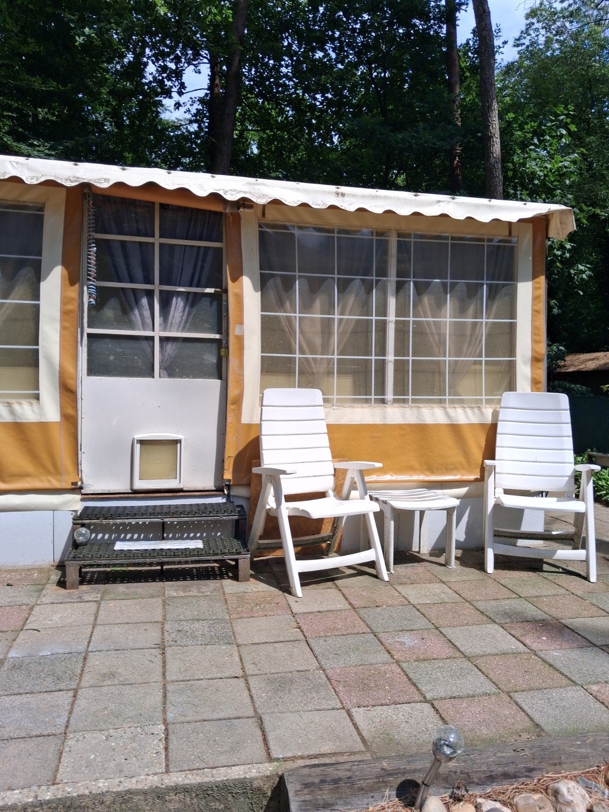 Stacaravan te koop, Luifel, Particulier, 6 tot 7 meter, 1500 - 2000 kg