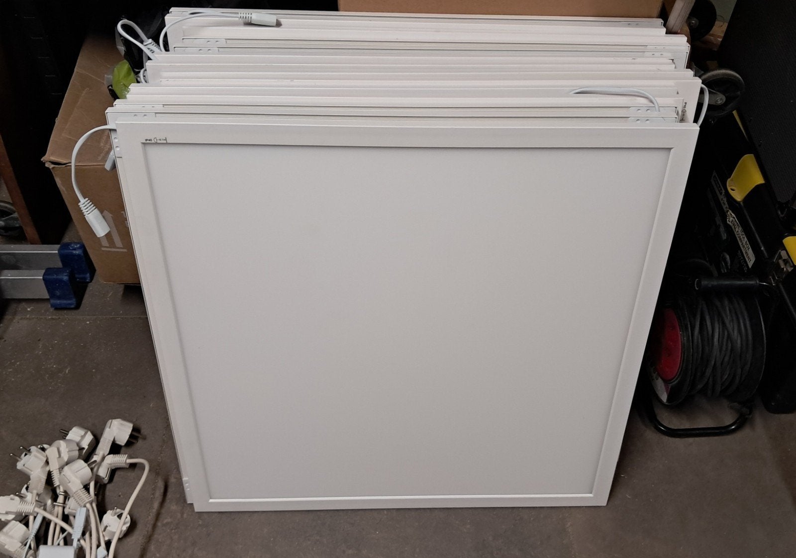 Zes 60x60 LED paneel Megaman + drivers, Ophalen, Led-lamp, Gebruikt, 60 watt of meer