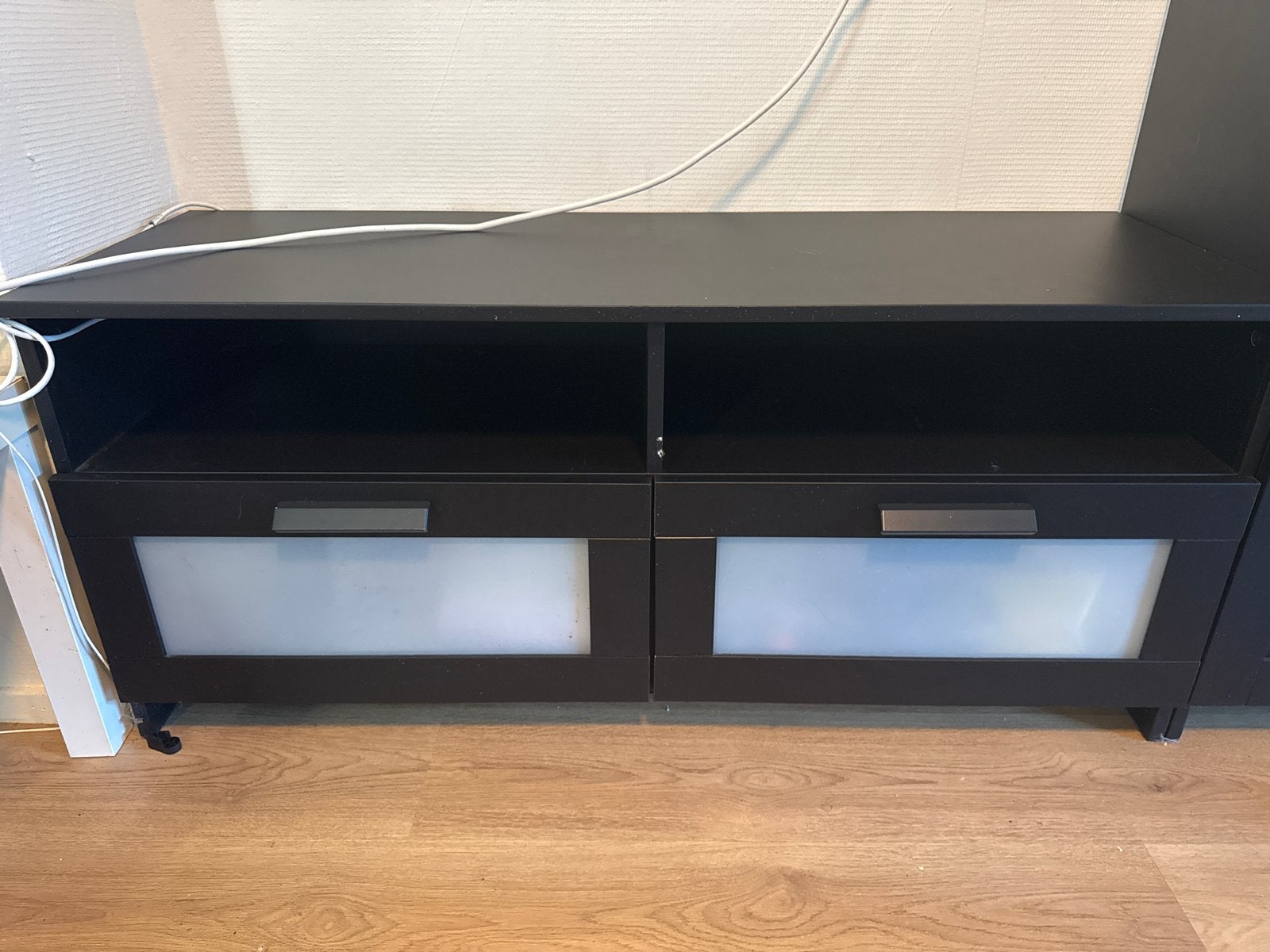 IKEA Brimnes TV-meubel Zwart - 120x41x53 cm, Huis en Inrichting, Ophalen, Gebruikt, Hout
