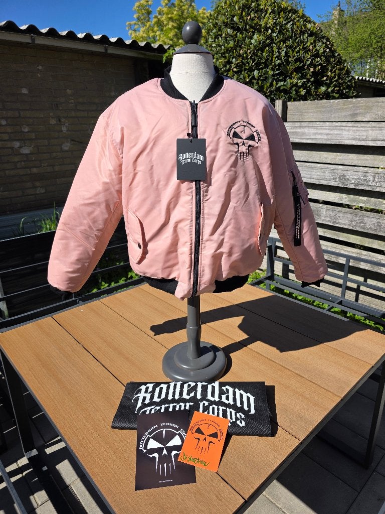 Roze RTC bomber jack maat L Rotterdam terror corps hardcore, Rtc wear, Maat 42/44 (L), Nieuw, Ophalen of Verzenden