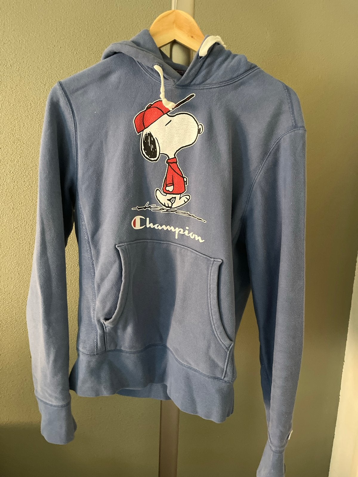 Champion x Todd Snyder Snoopy Hoodie - XS, Ophalen of Verzenden, Gedragen, Maat 46 (S) of kleiner, Blauw
