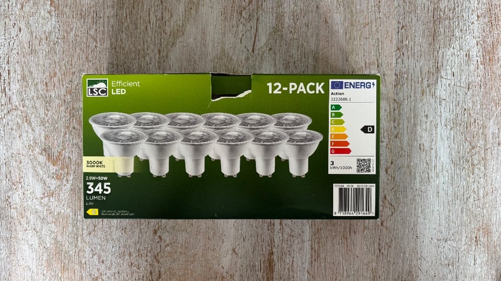 LSC led spots 2.9 watt | 345 lumen | 12 stuks, Led-lamp, LSC Smart Connect, GU10, Nieuw