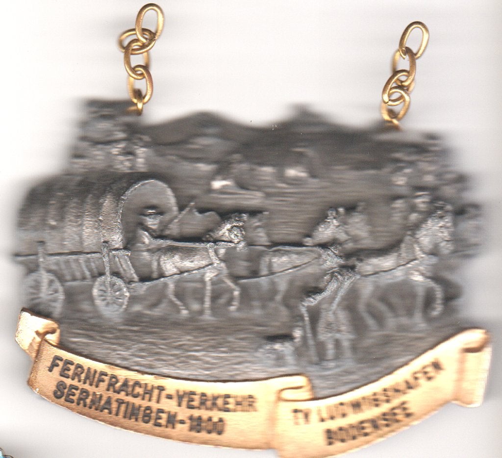 Ferhnfracht verkehr Sernatingen...vintage item +/- 8x6x0,5cm, Verzenden, Gebruikt, Reclamebord