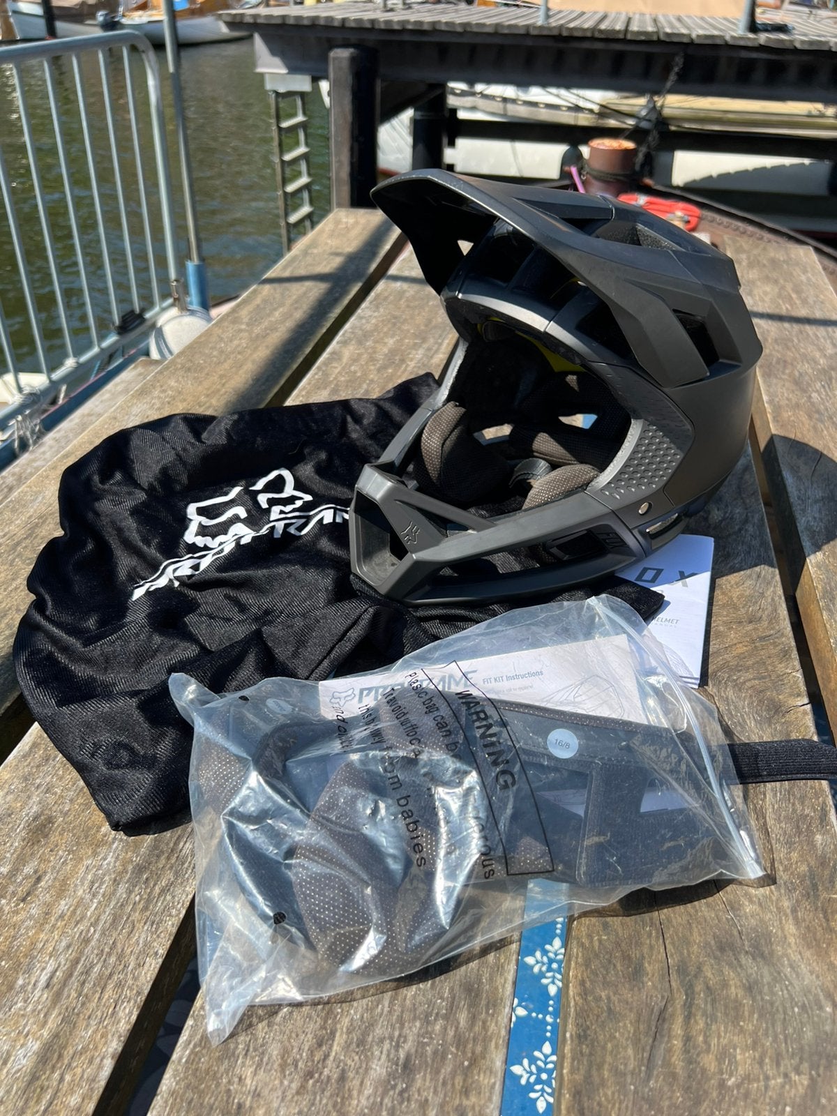 Fox Proframe MIPS Full Face BMX / MTB helm maat S (52-56 cm), Ophalen, Gebruikt, Aluminium