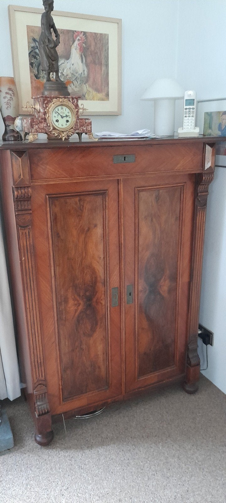 Antiek Meidenkastje / Commode van Mahoniehout, Antiek en Kunst, Ophalen