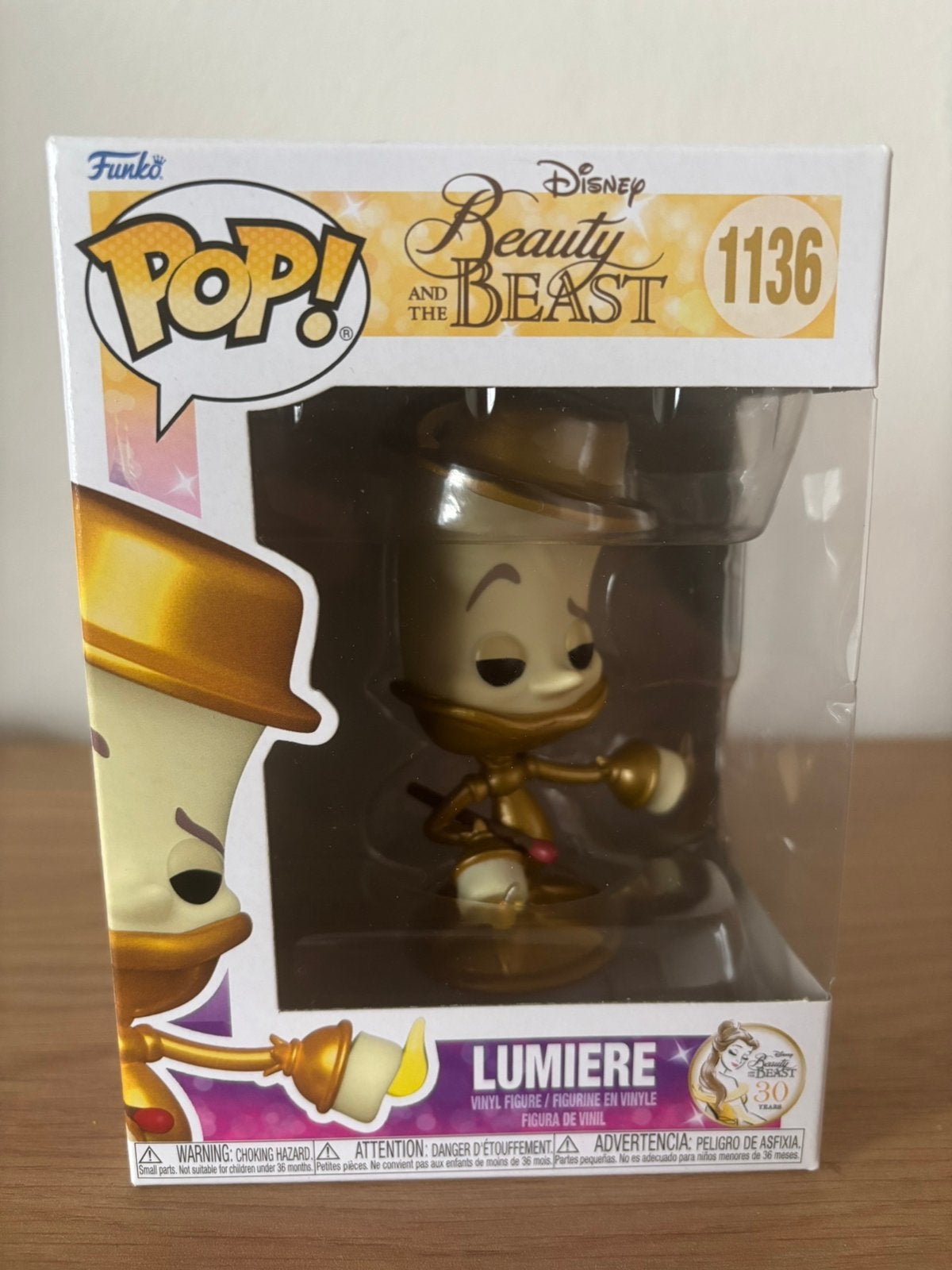 Lumiere Funko Pop1136 Disney, Ophalen of Verzenden, Nieuw