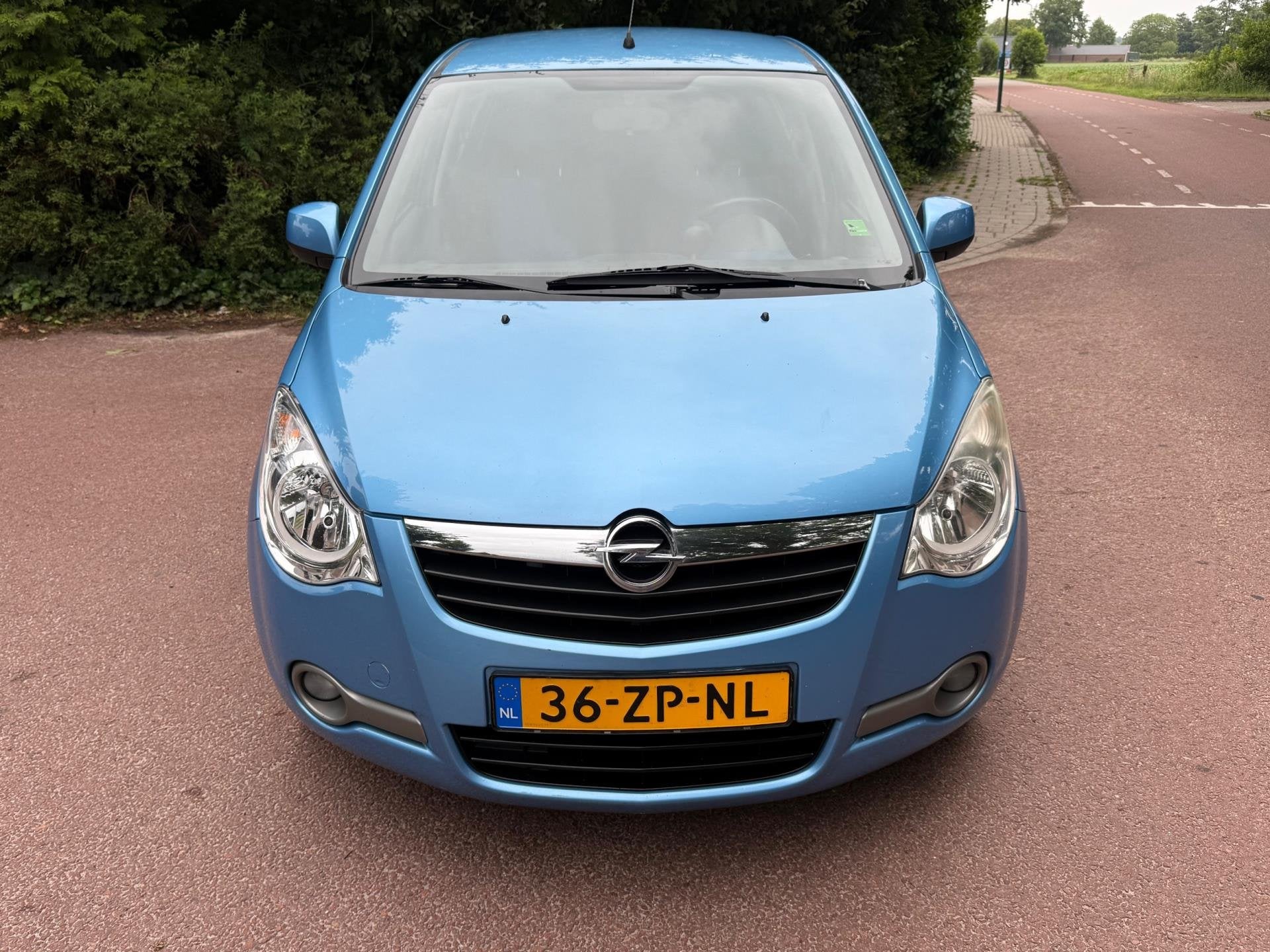 Opel Agila 1.2 Enjoy / Airco / NAP / Apk / Aux / Lm /, Auto's, Voorwielaandrijving, 86 pk, 965 kg, Blauw