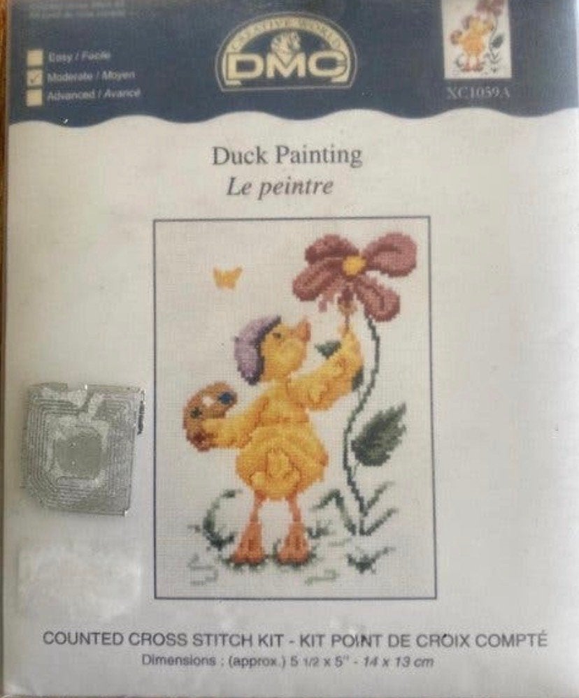 BORDUURPAKKET DMC CREATIVE WORLD DUCK PAINTING, Verzenden, Nieuw, Handborduren, Borduurpakket