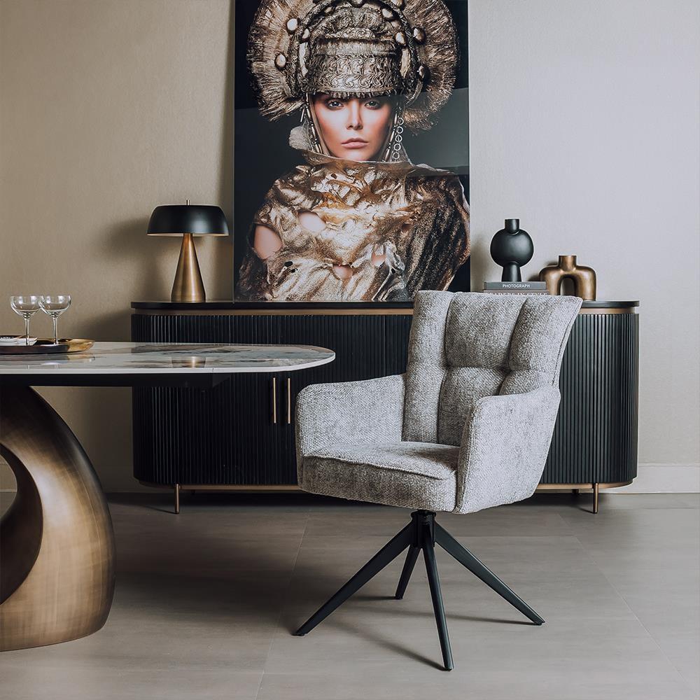 *ACTIE* Mooie Draaibare Eetkamerstoel Bardi €189 NU €170 (5), Draaibare eetkamerstoel stoel stoelen gratis bezorging, Overige kleuren