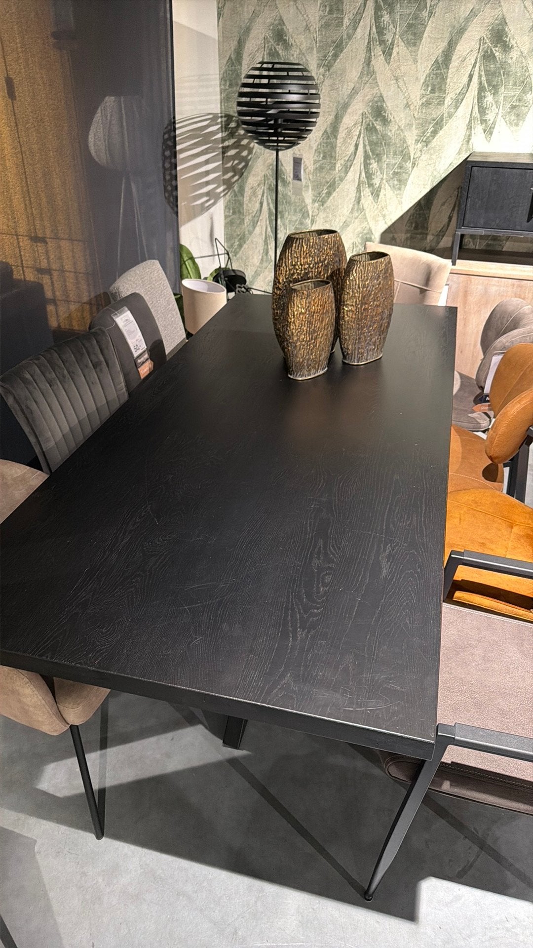 Eettafel eiken | SHOWMODEL, Ophalen, Gebruikt, Eikenhout, 200 cm of meer