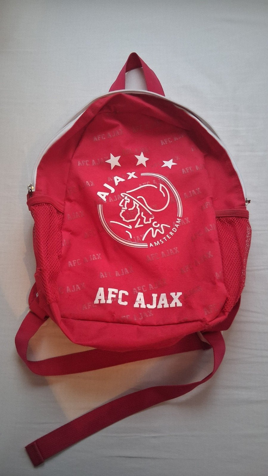 Ajax rugzak - rood - ideaal voor school of sport, Overige merken, Gebruikt, Minder dan 30 cm, Ophalen of Verzenden