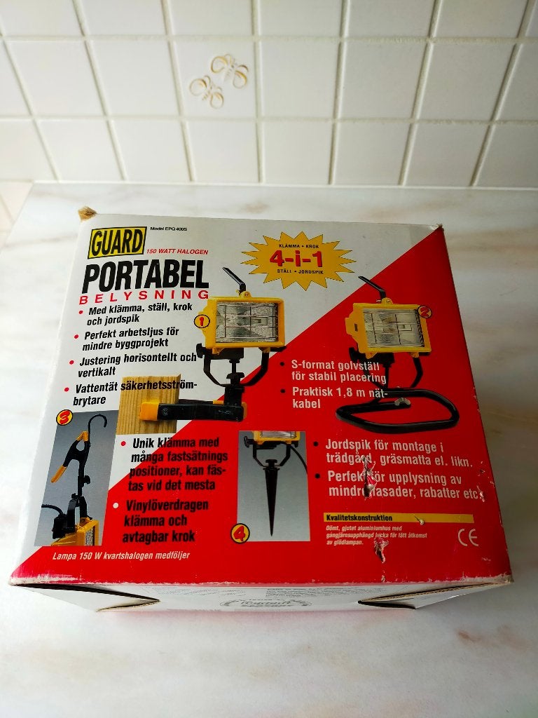 Werklamp 4 in 1 combinatie, Ophalen, Zo goed als nieuw, 50 tot 200 watt, Lamp