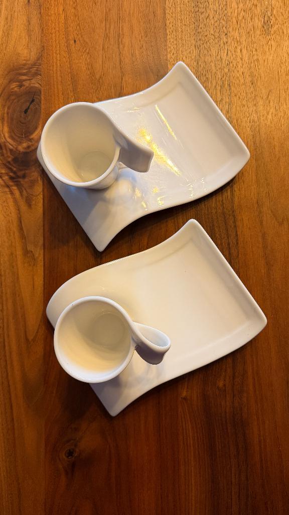 NIEUW Villeroy & Boch Espresso Kopje & Schotel NewWave Caffe, Huis en Inrichting, Keuken | Servies, Nieuw, Ophalen of Verzenden