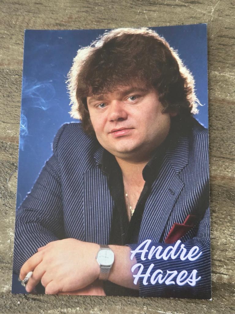 Fotokaart / Fan Kaart van André Hazes, Ophalen of Verzenden, Gebruikt, Foto of Kaart