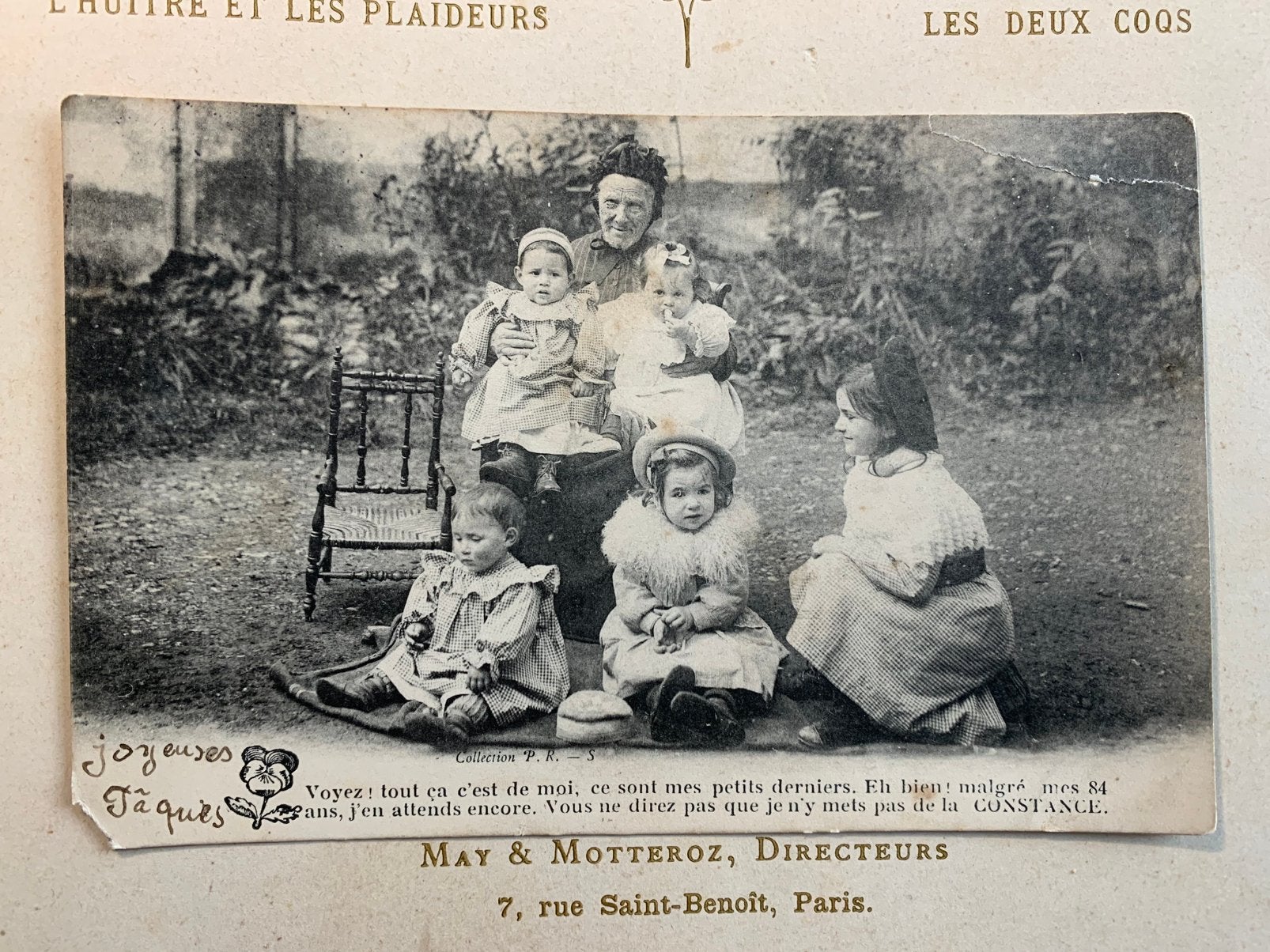 1904 Oma met vijf kleinkinderen (HH), Ophalen of Verzenden, Voor 1920, Gelopen, Kinderen