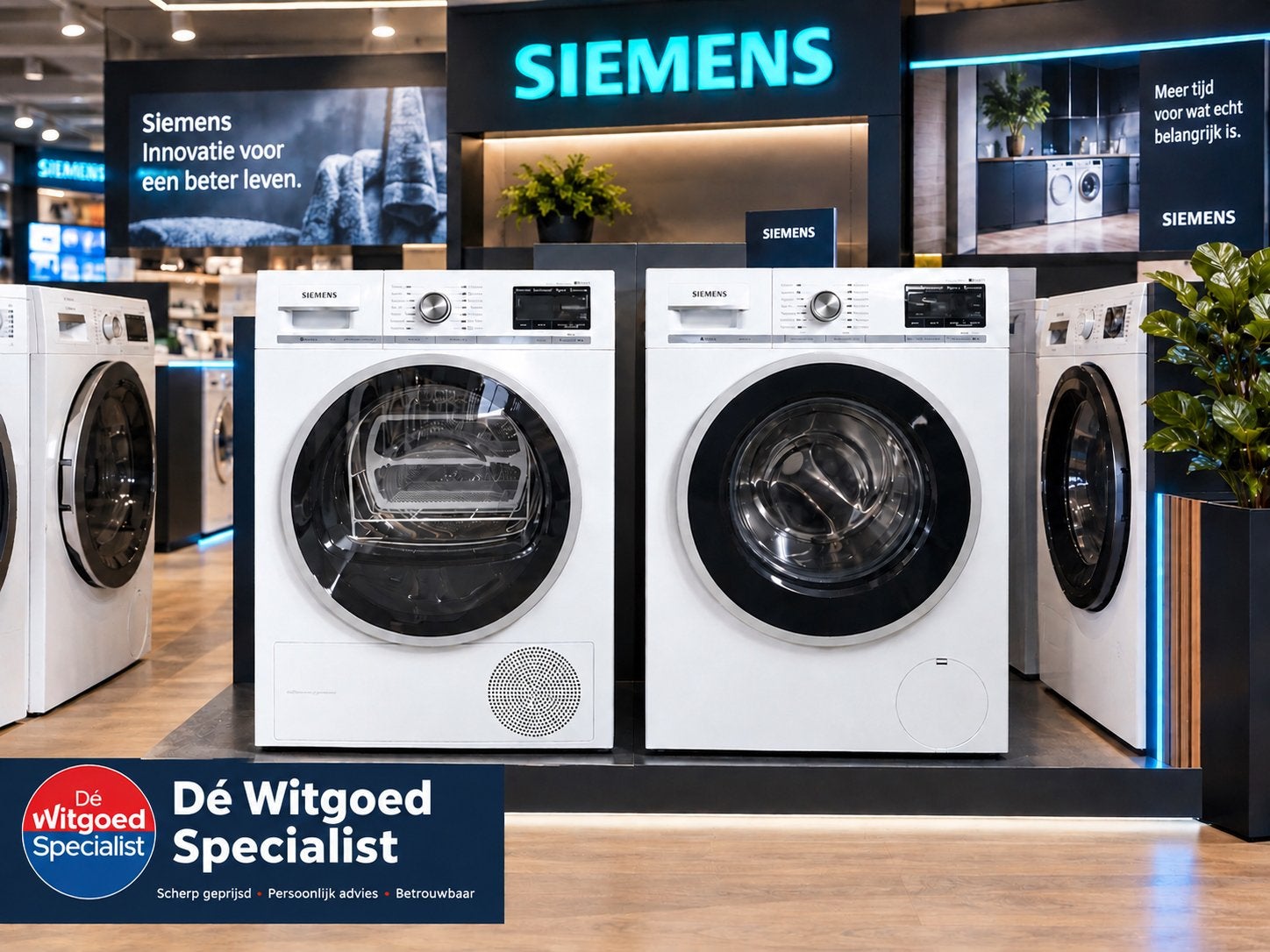 Siemens IQ800 Homeprofessioneel Setje 9KG A+++ MET GARANTIE, 8 tot 10 kg, Ophalen of Verzenden, Refurbished, 90 tot 95 cm